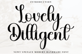 Lovely Dilligent Font