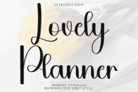 Lovely Planner Font