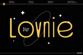 Lovnie Blur Demo Font