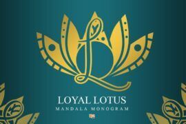 Loyal Lotus Mandala Monogram Font