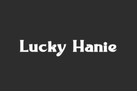 LuckyHanieDemo Font