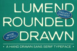 Lumend Rounded Drawn Demo Font