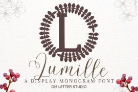 Lumille Monogram Font