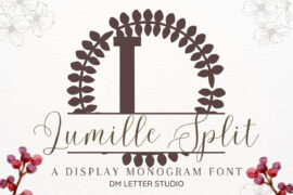 Lumille Split Monogram Font