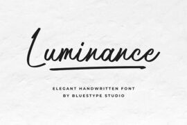 Luminance Font