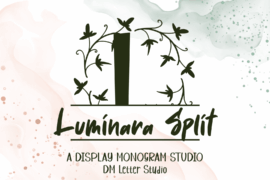 Luminara Split Monogram Font