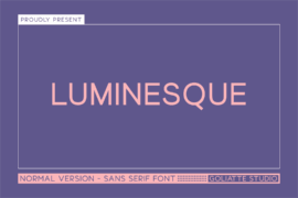 Luminesque Font