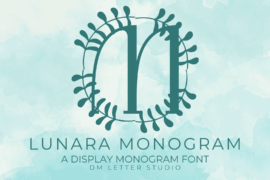 Lunara Monogram Font