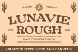 Lunavie Rough Demo Font