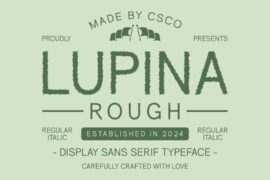Lupina Rough Demo Font