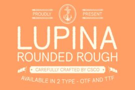 Lupina Rounded Rough Demo Font
