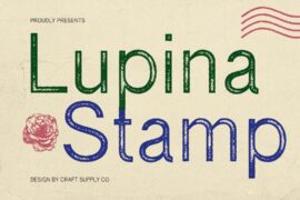 Lupina Stamp Demo Font