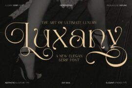 Luxany Display Demo Font