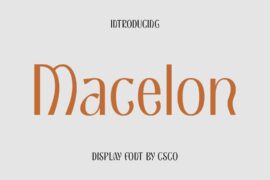 Macelon Demo Font
