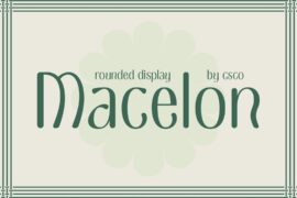 Macelon Rounded Demo Font