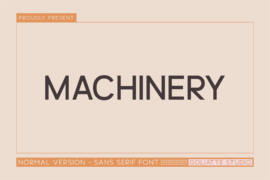 Machinery Font