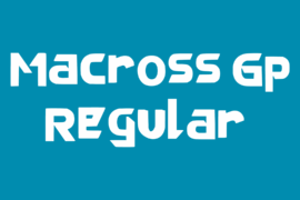 Macross Gp Font