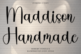 Maddison Handmade Font