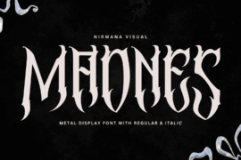 Madnes Blackletter Demo Font