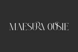 Maesura Ousie Demo Font