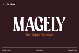 Magely Blur Demo Font