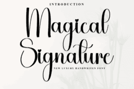 Magical Signature Font