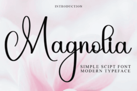 Magnolia Flower Font