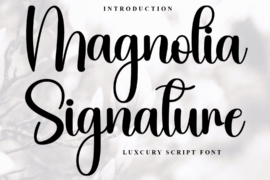 Magnolia Signature Font