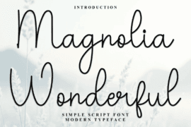 Magnolia Wonderful Font
