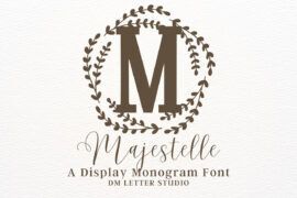 Majestelle Monogram Font