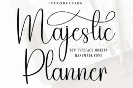 Majestic Planner Font