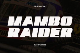 Mambo Raider Demo Font