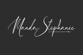 Manda Stephanie Demo Font