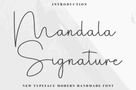 Mandala Signature Font