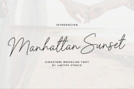 Manhattan Sunset DEMO Font