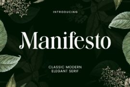 Manifesto Font