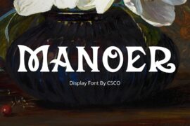 Manoer Demo Font