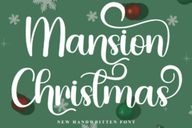 Mansion Christmas Font