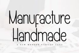 Manufacture Handmade Font