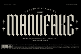 Manufake Demo Font