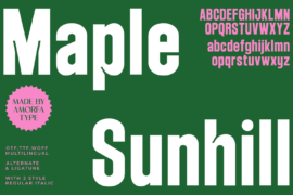 Maple Sunhill Font