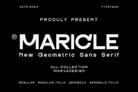 MARICLE Font Family