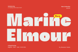 Marine Elmour Bold Personal Use Only Font