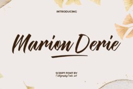 Marion Derie Demo Font