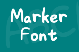 Marker Font Font