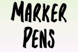 Marker Pens Font