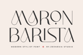 Maron Barista Personal Use Only Font