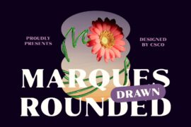 Marques Rounded Drawn Demo Font