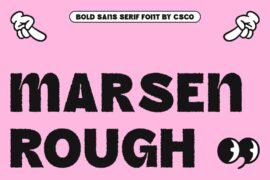 Marsen Rough Demo Font