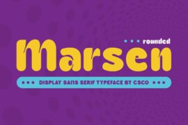 Marsen Rounded Demo Font